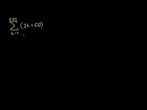 დამუშავებული მაგალითი: არითმეტიკული მწკრივები (სიგმა აღნიშვნა)