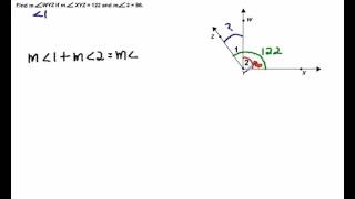 Use the Angle Addition Postulate