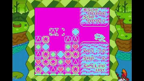 Tetris Attack Unused SNES SGB Block Palettes PAL 7 Froggy Stage