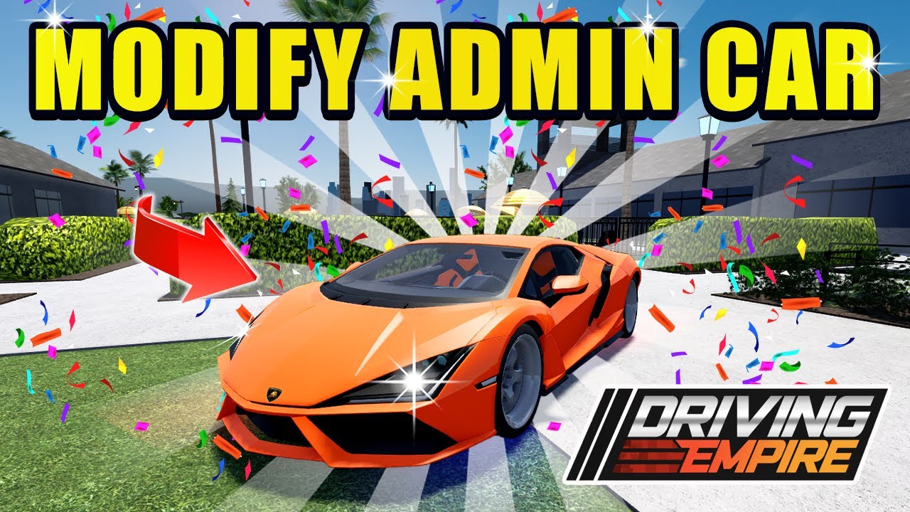 I BUILD a ADMIN Car in Driving Empire!