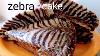 Making Of Zebra Cake# How To Make Soft Zebra Cake  #creativeworldbyanjali screenshot 2