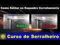 Curso de Serralheiro 20 / Esquadro 90° em Mão Francesa