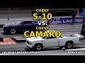Chevrolet S-10 Truck Vs. Chevy Camaro Drag Race