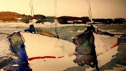 Step by Step Boats in Watercolor- by Chris Petri ( Part 1 of 4 )