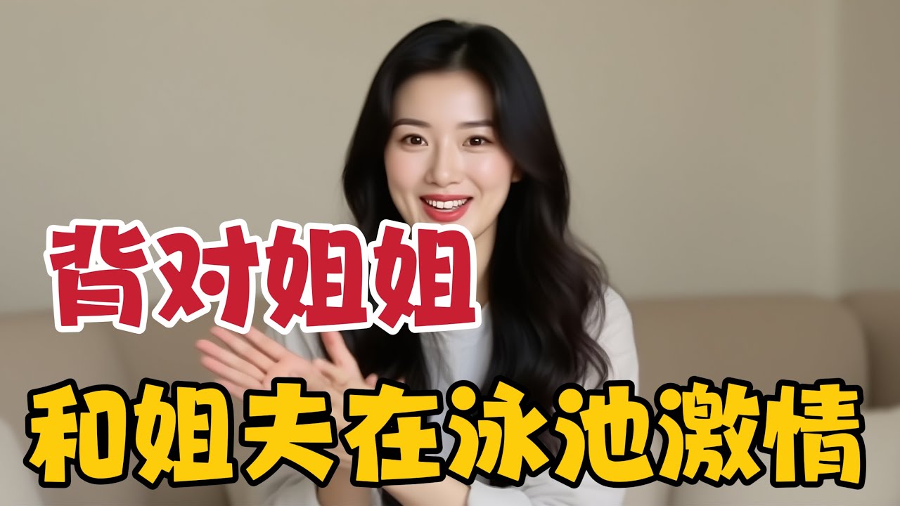 姐夫家裏有一個很大的泳池~