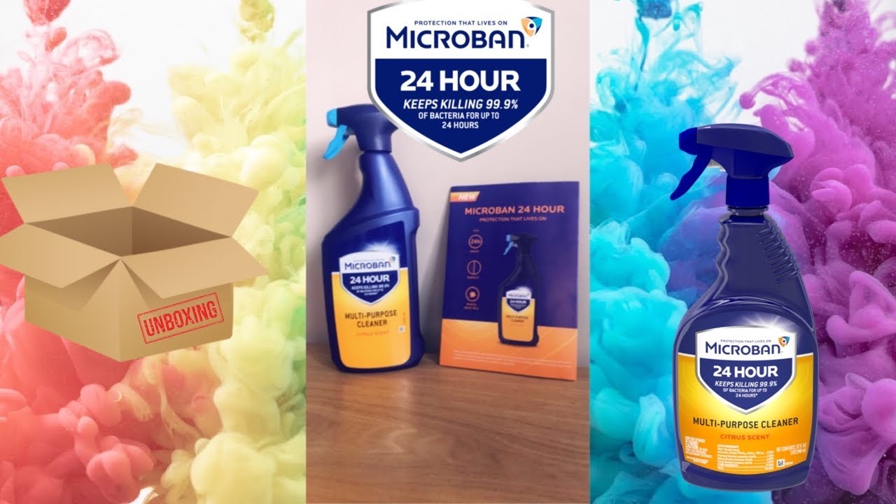 Unboxing New Cleaning Product Microban 24 Hour Protection That Lives on