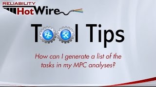 Software Tool Tip: Generating Task Lists in MPC Analyses