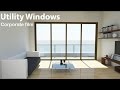 Utility aluminium windows