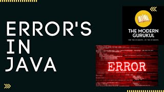 ERRORS IN JAVA || ICSE BOARDS
