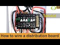 How to wire a distribution board with two neutral rails - tutorial