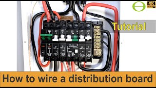 How to wire a distribution board with two neutral rails  tutorial (South Africa)