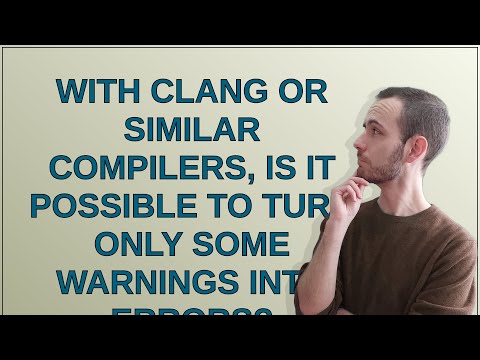 With Clang or similar compilers, is it possible to turn only some warnings into errors?