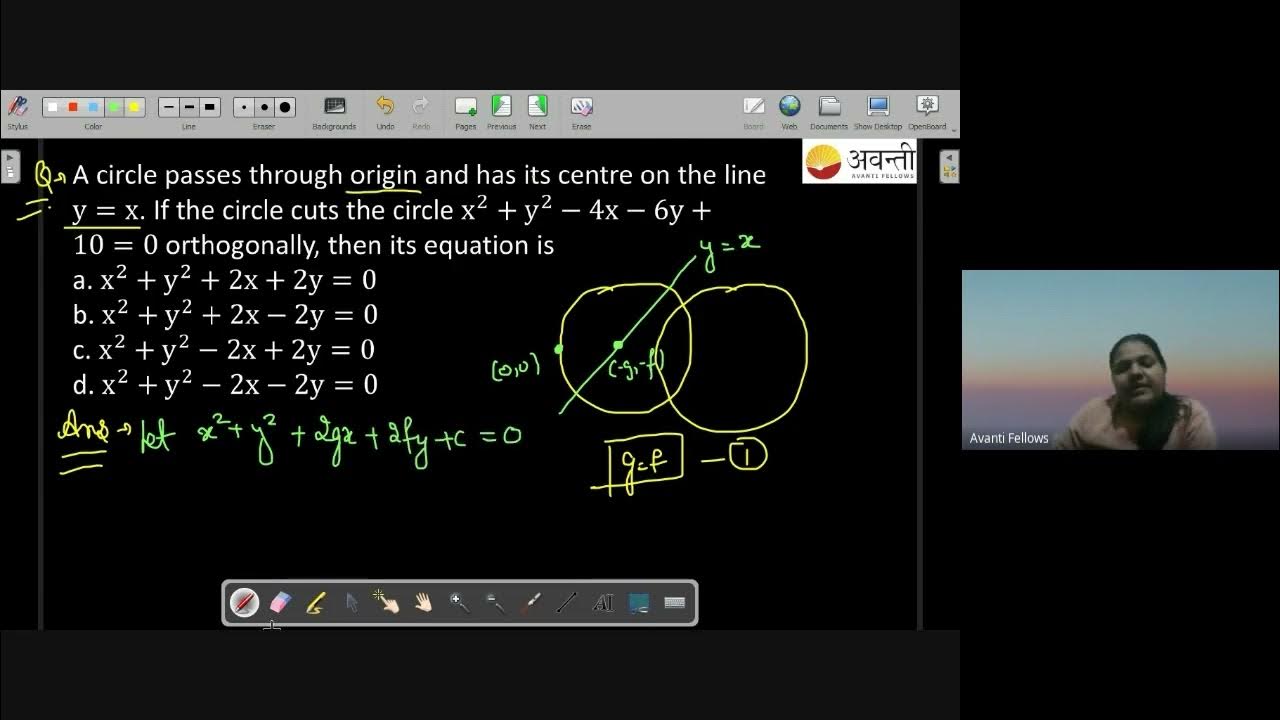 Orthogonality of Two Circles, Radical Axis 11th Math 5th January