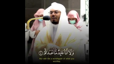 سورة الكافرون || القارئ ياسر الدوسري