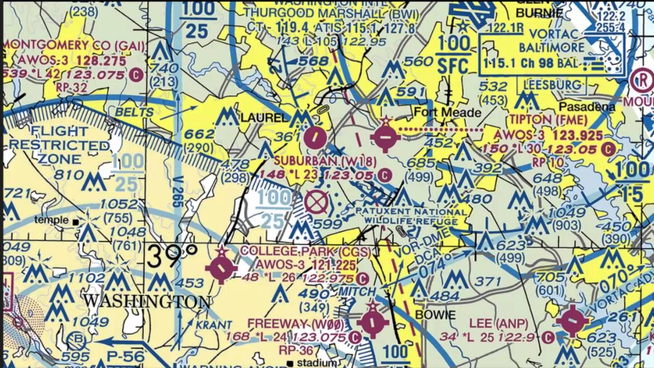 Sectional Chart Map