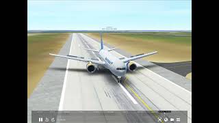 B777 smooth landing in Ukraine #swiss001landing