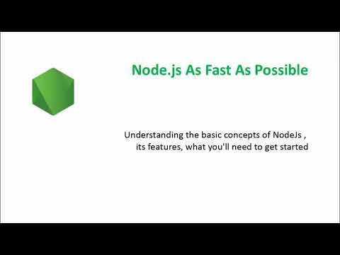 Explaining Node.js as Fast As Possible