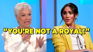 Denise Welch Kicked Meghan Markle Off Loose Women After Heated Altercation
