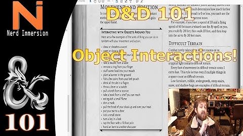 D&D 101: Object Interactions | Nerd Immersion