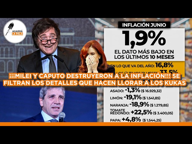 FILTRAN ENORMES DETALLES DE LA BAJA DE INFLACIÓN DE JUNIO QUE HACE ESTALLAR A TODOS LOS KUKAS