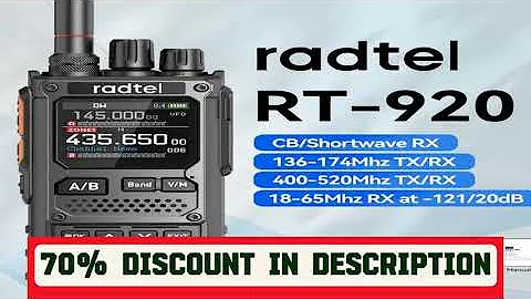 A must-have product! Radtel RT-920 10W Walkie Talkie Long Range SW MW LW AM SSB CB  Receive Wirele