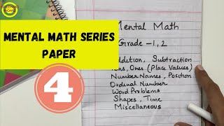 Mental Math Series Paper 4 || Grade 1, Grade 2 || Splendidmoms screenshot 5