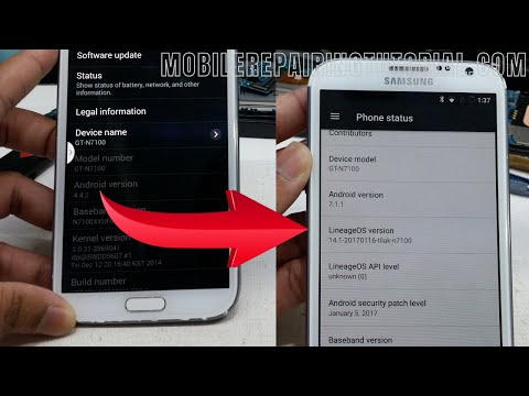 How To Update Samsung Galaxy Note 2 GT-N7100 Android 7.1, Now Support Google Meet in N7100