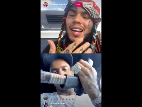 6IX9INE - live in instagram and fight with others. ZAZA 2021