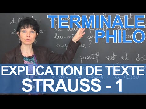 explication-de-texte,-strauss-:-partie-1---philosophie---terminale---les-bons-profs
