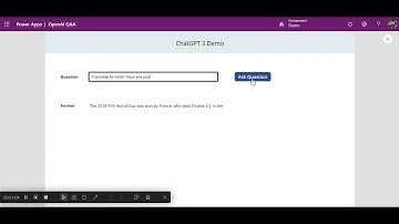 PowerApps and OpenAI Demo