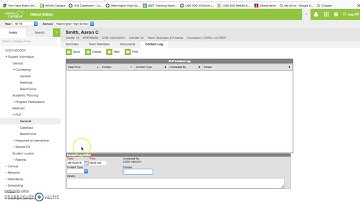 Infinite Campus Contact Log
