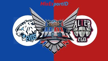EVOS Legends vs Alter Ego GAME 2 MPL ID S6 Week 4 Day 1   Alter Ego vs EVOS | MIXESPORTID