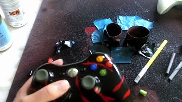 Red Tiger Stripe Custom Painted Xbox 360 Controller