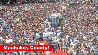 LIVE: President Ruto roars in Machakos as he tours Ukambani, Kalonzo's Main bedroom!