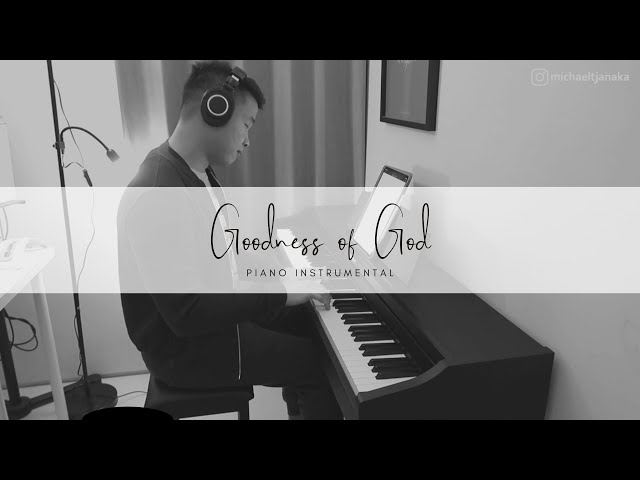 Goodness Of God | Piano Instrumental (with Lyrics) class=