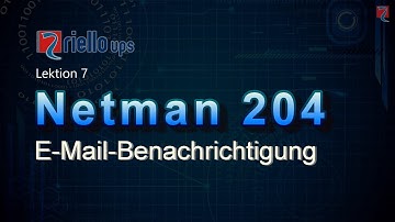 Riello UPS Netman 204 Einrichtung der E-Mail Benachrichtigung