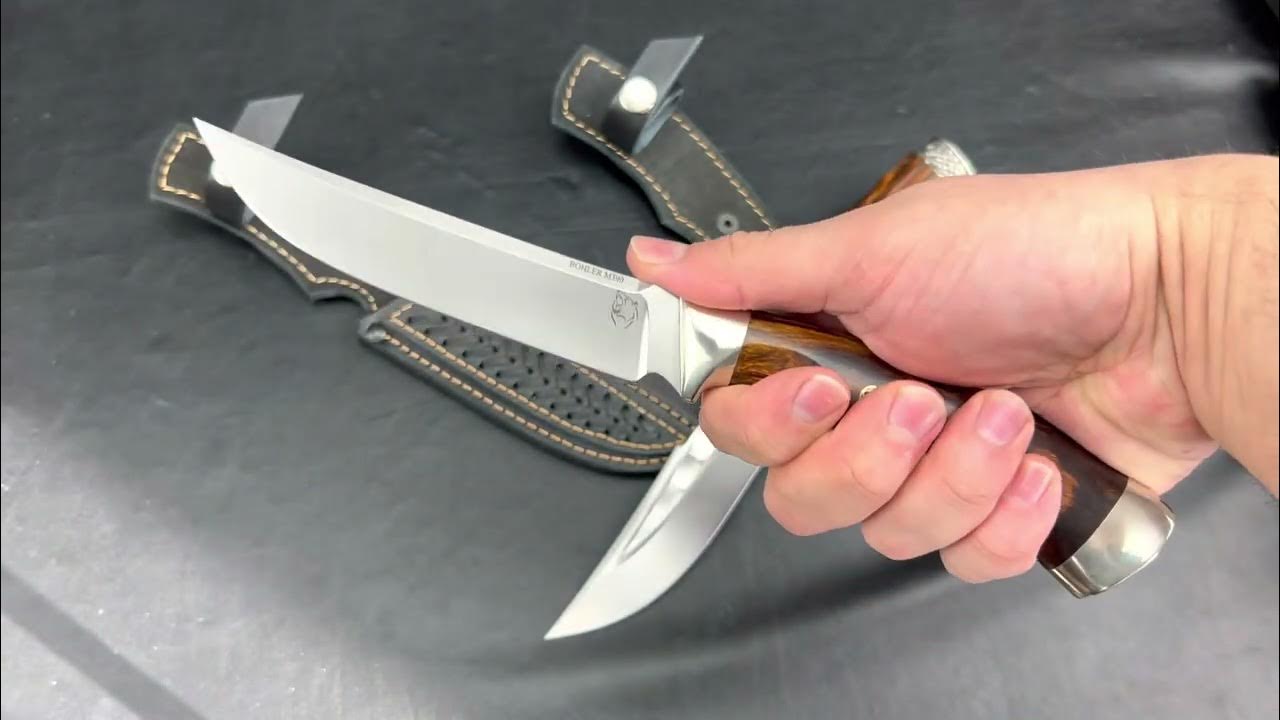 Новый рыбацкий нож и Кайман из стали М390 - YouTube