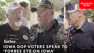 Iowa Republican Voters Give Frank Takes On Biden, Trump, And 2024 Picks At Major GOP Event