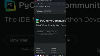 How to install PyCharm quickly on any Linux Supereasy! #pycharm #python #coding #programming #short