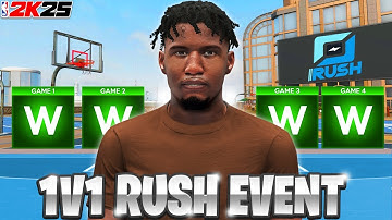 DOMINATING *NEW* RUSH 1V1 EVENT ON a TALL GUARD in NBA 2K25! 2X REP + EXCLUSIVE CLOTHES!