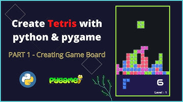 Creating game board | Tetris PART 1 | python & pygame | #shorts