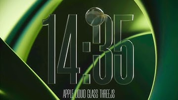 Apple Liquid Glass using Threejs and React Three Fiber - WebGL + glsl