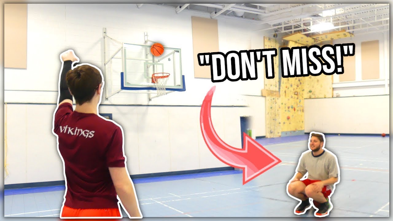 INTENSE GAME OF BANK/ON THE RACK CHALLENGE WITH COLLEGE BASKETBALL PLAYERS!