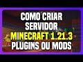 Como CRIAR SERVIDOR de MINECRAFT 1.21.3 na Host RazeHost (com Plugins ou MODS)