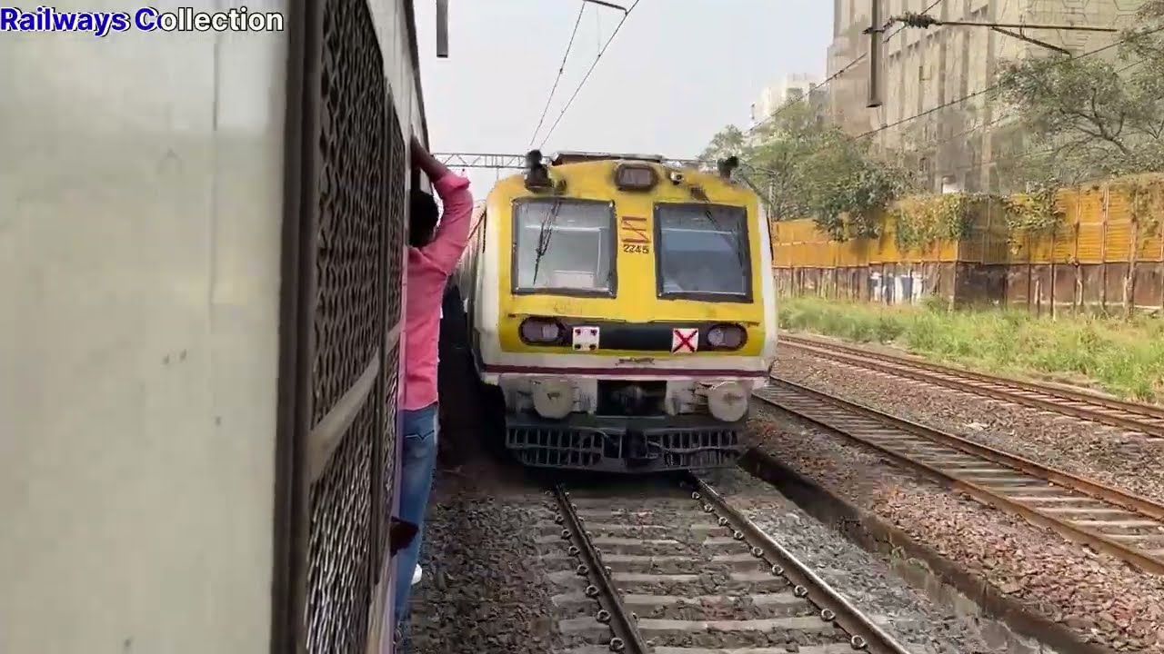 Mumbai Local Train Action Back To Back Between Thane and Dadar ll Mumbai Local Train 