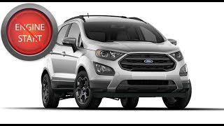 Open and Start a Ford EcoSport with a dead key fob battery.