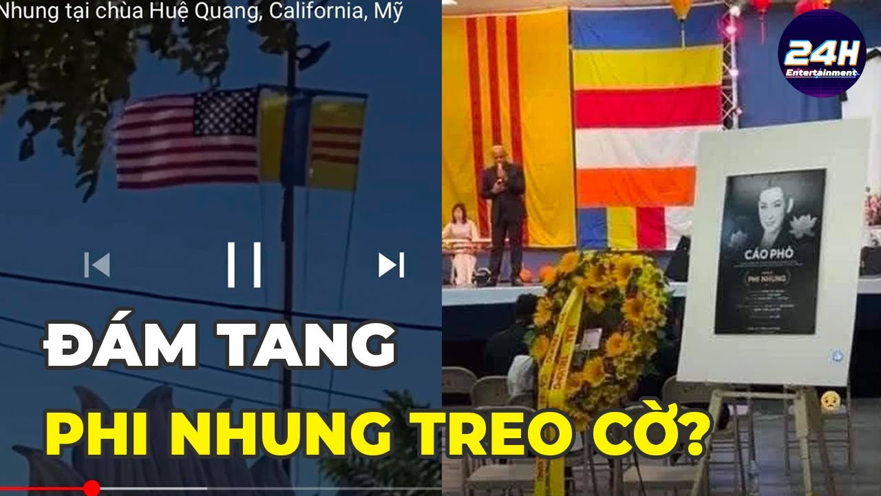 cờ 3 sọc trong đám tang phi nhung