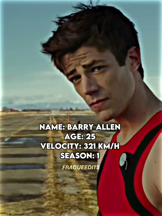 Barry Allen Glow Up 🧡 #shorts