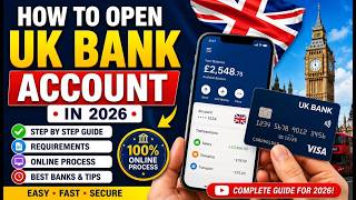How To Open a UK Bank Account In 2026 | Complete Step-By-Step Guide ( Online process + Documents )