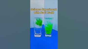 Science Experiment with NaCl (Salt) 😱 Salt Experiment #experiment #shorts #scienceproject